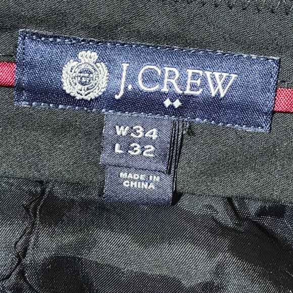 J. Crew Gray 100% Wool Tweed Slim Fit Trousers - Picture 7 of 8